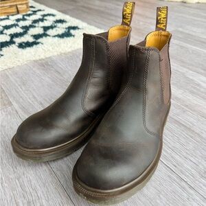 Dr. Martens Dark Brown Leather Ankle Boots